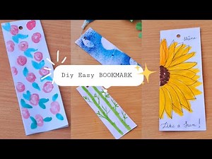 Diy 4 Easy Bookmark || #bookmark #diy #craft