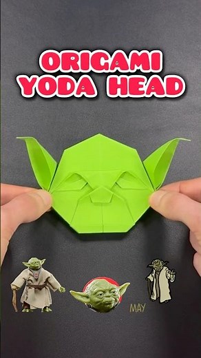 Origami Easy Yoda Star Wars Paper Craft Tutorial #origami #origamicraft #origamitutorial #shorts