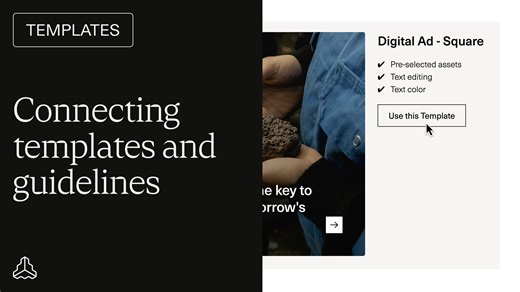 Connecting templates and guidelines