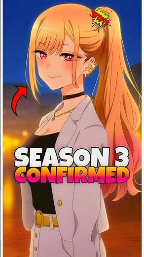 My dress up darling season 3 release date update 🤔 #anime #mydressupdarling