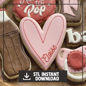 Heart Cookie Cutter STL Instant Download - Etsy
