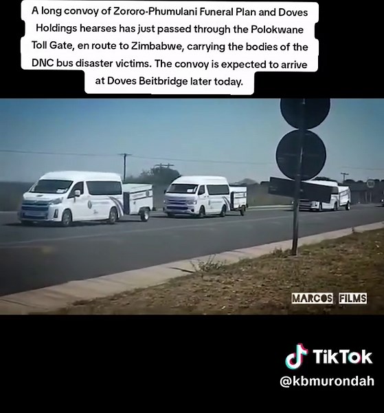 Convoy of Zororo-Phumulani Funeral Plan Heads to Zimbabwe