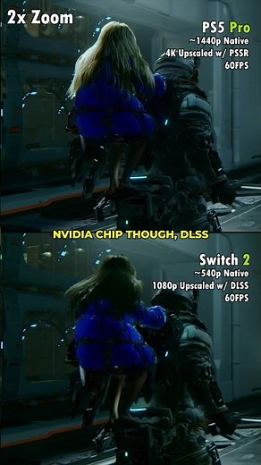 Pragmata on Nintendo Switch 2 vs. PS5 Pro Graphics Comparison