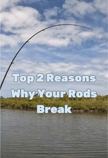 🛑 STOP BREAKING YOUR RODS!! There are 2 main reasons why your rods break. 👇👇👇 1️⃣ High sticking when you’re hooked into a fish or snagged on something. Make sure to keep your rod at a 45-degree angle or lower. 2️⃣ Anything impacting your rod, such as a lure hooked or jighead hooked onto the rod, or any little nick or crack, will compromise the rod. 🤣 Ceiling fans and tail gates are also leading causes of broken rods! #fishinggear #fishingtips #fishingtackle #fishingrod #tackletips #fishingf