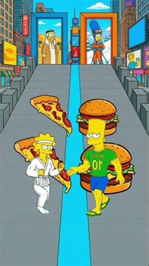 Simpsons Vs Lisa 😱 | AI Cartoon Horror Shorts