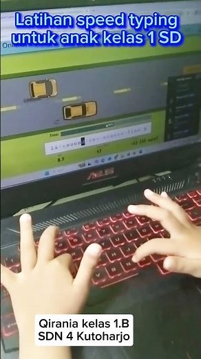 Latihan speed typing sejak dini