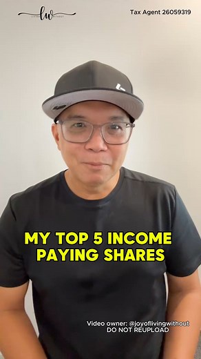 41K views · 322 reactions | Discover my Top 5 Income-Paying Shares that deliver consistent dividends and long-term growth!  Perfect for beginners + smart investors. Watch now! #DividendStocks #PassiveIncome #InvestingTips #StockMarket #Finance #WealthBuilding | Living Without | Facebook