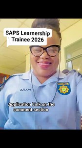 SAPS Learnership Trainee 2026 | SAPS Training Applications