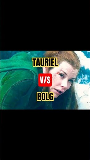 Tauriel vs Bolg Epic Fight Scene #middlearth #hobbits #lotr