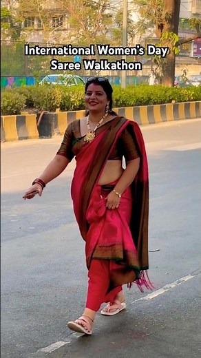 Grace Meets Strength: Saree Walkathon Celebration! #inspiringwomen #sareewalkathon