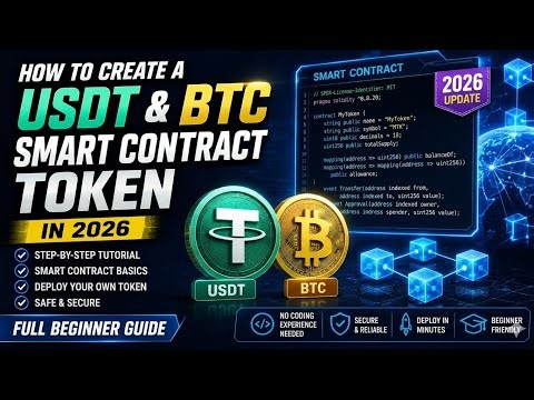 How to Create a Flash USDT & BTC Smart Contract Token in 2026 | Full Beginner Guide
