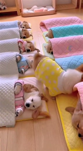 강아지유치원 낮잠시간 Puppy Kindergarten Nap Time 😴🐶 #Puppy #Kindergarten #NapTime #Cute #Healing #강아지