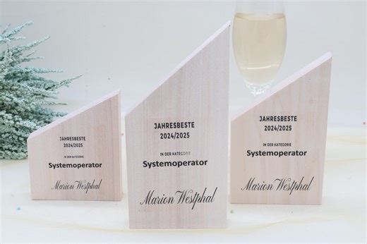 Personalized Wooden Trophy – Engraving – Sports Trophy – Competition Cup – Gift – Solid Poplar Wood – 3 Sizes – Individually Engraved - Etsy
