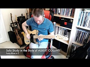 ALBERT COLLINS - Blues Guitar Licks and Solo Study in C