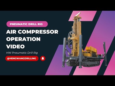 How to Use Hengwang Pneumatic Drill Rig with an Air Compressor | Ultimate Demo