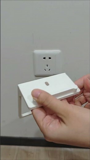 Let a 3D-printed phone charging shelf upgrade your wall outlet 🔌📱