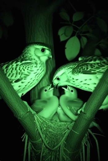 What did the bird do to the baby bird?