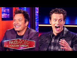 Jimmy Fallon and Jonathan Groff Face Off in a Holiday-Themed Round of Password