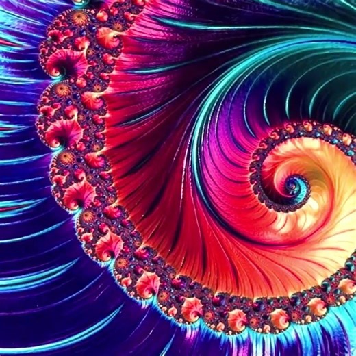 Aurora Spiral Luxe — Haptic 3D Embossed + High-Gloss Lacquer Print