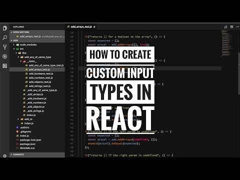 How to create custom input types in React