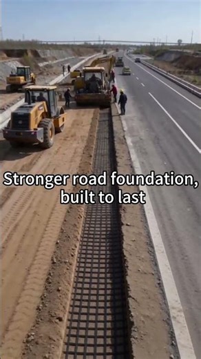 Reinforce your road base with professional geogrid!