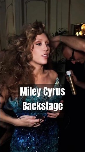 Miley Cyrus Gets Ready Backstage in Paris Before Spotify Billions Club Show 🤍✨| #shorts #mileycyrus