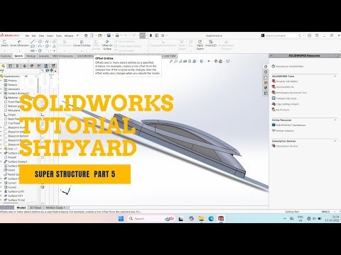 SolidWorks Ship Design: Superstructure Modeling (Part 5) - Professional and clear.#3dmodeling