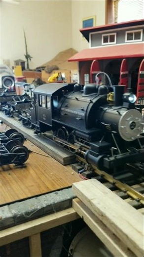 new logging cars. test run.#gscale #train #ronniejamesdio