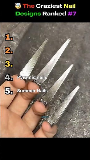 🤯 The Craziest Nail Designs Ranked # 7 #nails #nailart #nailtech