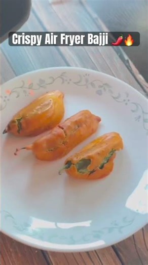 Crispy Air Fryer Mirchi Bajji 🌶️🔥 No Deep Fry!