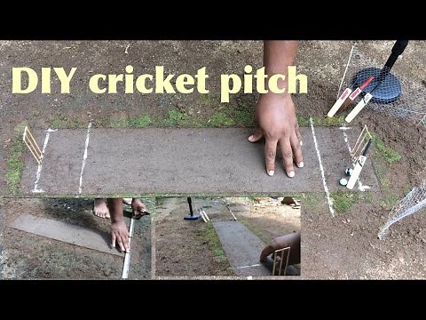 HOW TO MADE DIY CRICKET PITCH