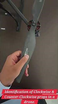 How to identify Clockwise & Counter-Clockwise Propellers in Drones
