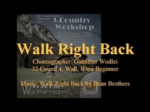Linedance Walk Right Back (Teach & Demo)
