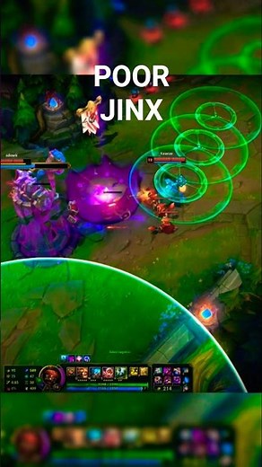 Heimerdinger Snipes Jinx Under Turret #leagueoflegends #lol #1v1 #heimerdinger #jinx