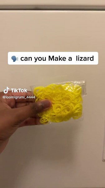 Colorful Loomigurumi Lizard Blowing Up Fun