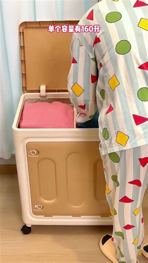 🔥 Foldable Storage Box with Wheels | No Installation | Space Saving Organizer 😍