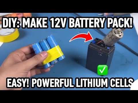 Easies way to build 12V incredible Battery