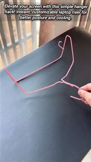 Instant Laptop Riser: Creative Hanger Hack Tutorial.