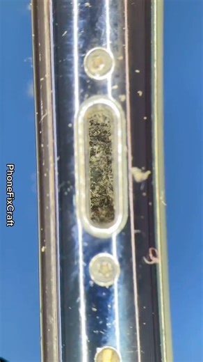 Satisfying charging port cleaning under the microscope 🔬 If you enjoy repair and phone cleaning videos you might like to check our YouTube channel. We have over 500 🎉 videos and we upload a new one every week (link in bio) ☝️ Attention⚠️ The procedure you see in this video is carried out by an experienced technician. We do NOT encourage or recommend trying to clean your phone’s charging port or speakers at home. If you feel that your phone needs such service, please visit your local repair sho