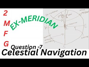 EX-MERIDIAN (sun) calculation, celestial navigation, 2mfg