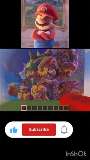 Making Mario PIXELART #minecraft #shorts #edit #mario #fyp