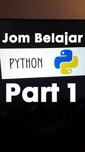 Python part 1! Printing & Variables #malaysia #malay #malaysiatiktok #programming #developer #techtok #jombelajar #python