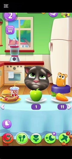 Tom Enjoying His Meal 🍽️😋 | My Talking Tom #shorts