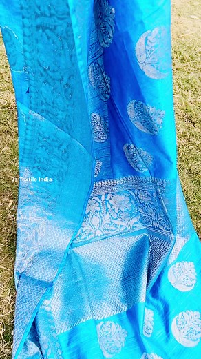 Pure Bhagalpuri Banarasi style katan slub silk saree Style-Jakart...