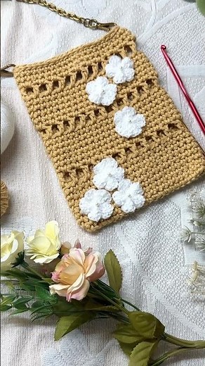 Crochet Sling Bag 👛 Tutorial up on my channel #crochetslingbag
