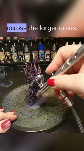 Don’t Be Afraid of the Airbrush! | Lotus Paint Tips 🌸 #lotusthalia #cthulhu #airbrush