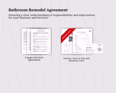 Handyman Contract Template: General Construction Agreement (digital Download) - Etsy