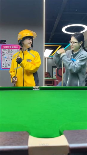 Delivery Boy came to play pool!😂 #shortsvideo