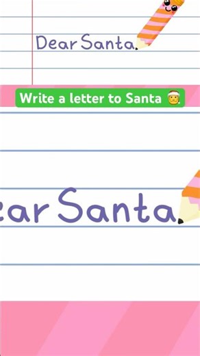 Write a Letter to Santa 🎅 Early Literacy at Christmas for Toddlers & Preschoolers ✉️ #holidayvideos