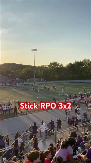 Stick Run Pass Option out of 3x2! #footballplays